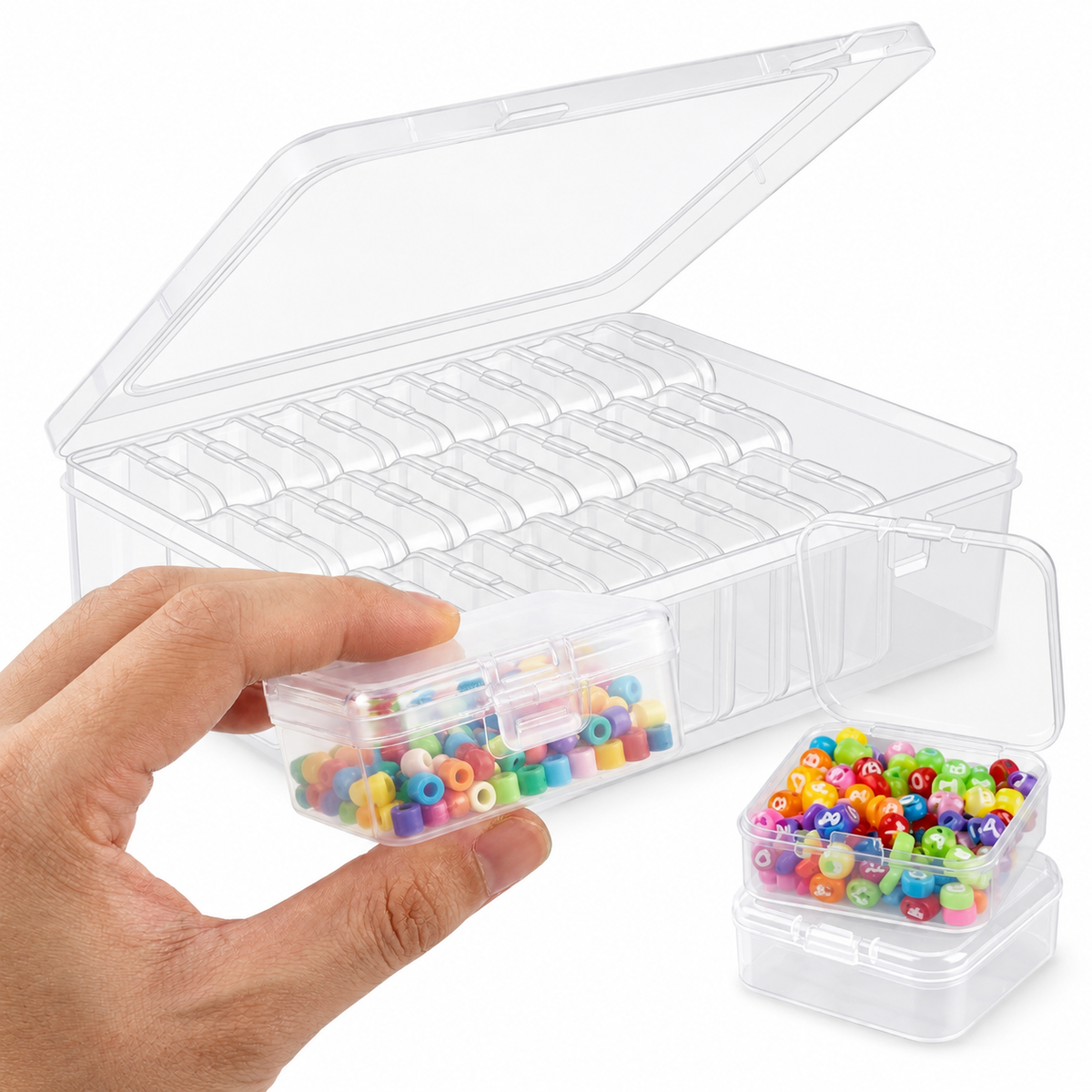 Caixa Organizadora com 30 Mini Caixas Transparentes – foto 6