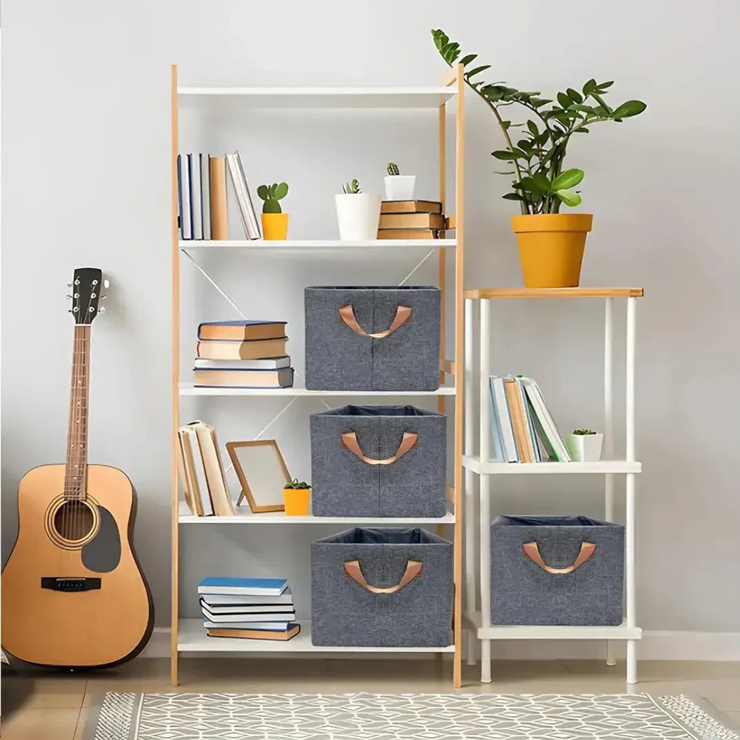 Caixa Organizadora Dobrável de Tecido 47 x 28 x 20 cm, 1 a 3 Unidades – foto 4