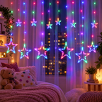 Cascata de LED com Estrelas 3 m 120 LEDs e 8 Funções 110 V – foto 6