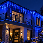 Cascata de LED de Natal com 100, 200 ou 400 Luzes e 8 Funções – foto 4