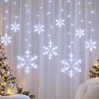 Cascata de LED Flocos de Neve 2,5 m com 138 LEDs e 8 Funções – foto 2