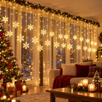 Cascata de LED Flocos de Neve 2,5 m com 138 LEDs e 8 Funções – foto 3