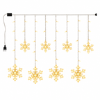 Cascata de LED Flocos de Neve 2,5 m com 138 LEDs e 8 Funções – foto 5