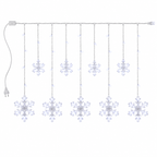 Cascata de LED Flocos de Neve 2,5 m com 138 LEDs e 8 Funções – foto 6