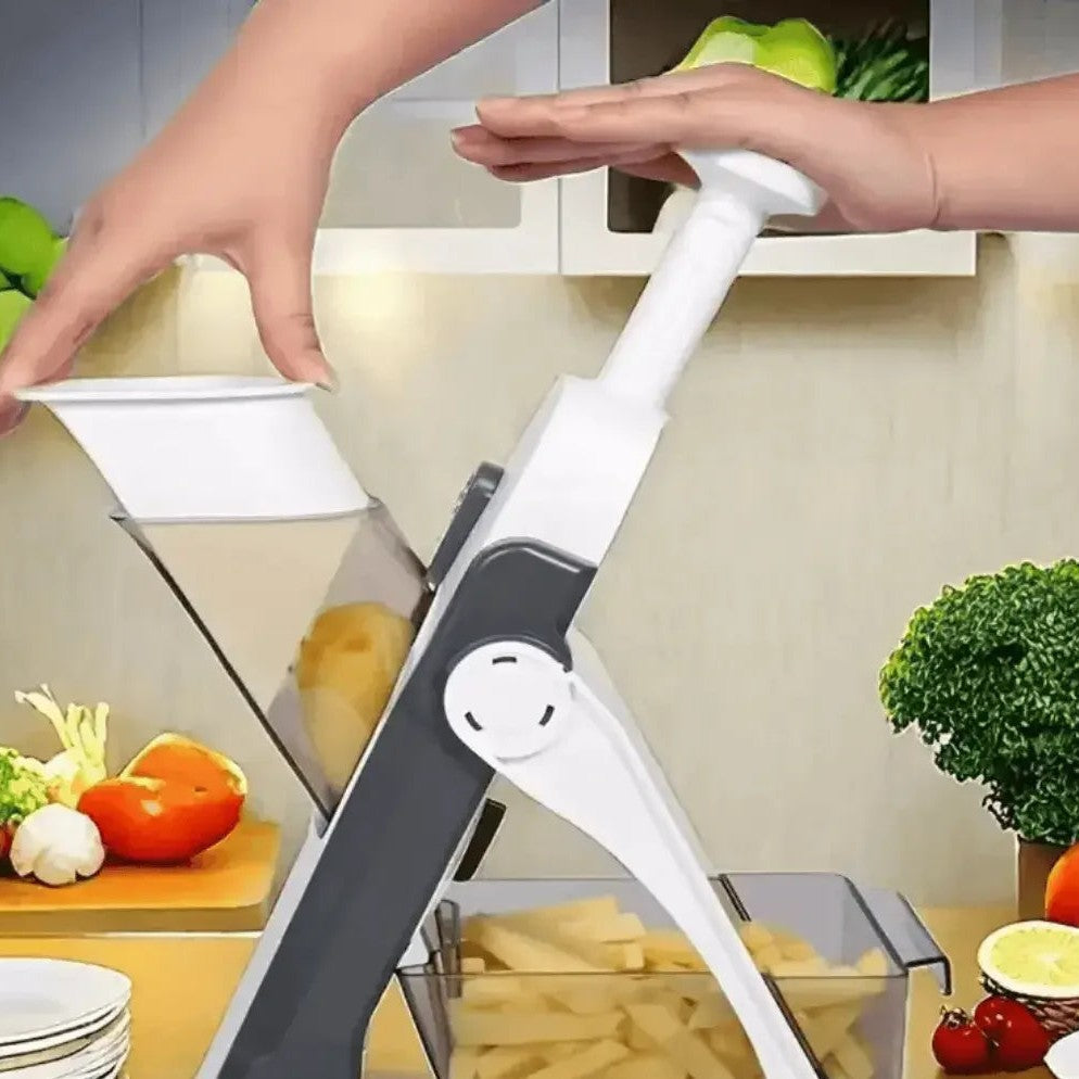 Cortador Mandoline 5 Funções com Lâminas de Aço Inox e Protetor – foto 2