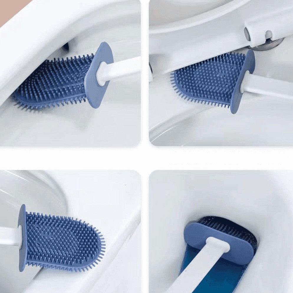 Escova Sanitária de Silicone com Suporte de Parede e Escova Auxiliar – foto 3