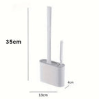 Escova Sanitária de Silicone com Suporte de Parede e Escova Auxiliar – foto 5