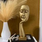Escultura Decorativa Mão na Face em Gesso 39 cm – foto 2