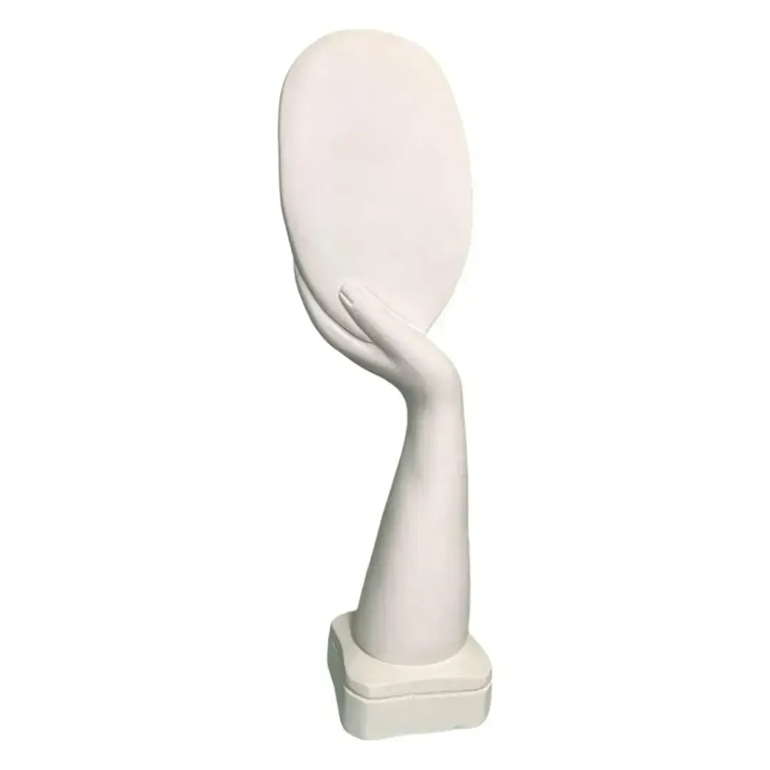 Escultura Decorativa Mão na Face em Gesso 39 cm – foto 4