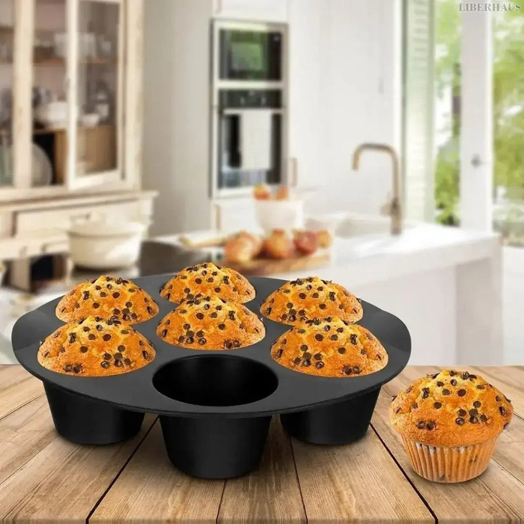 Forma de Silicone para air fryer com 7 Cavidades, 1 a 3 Unidades