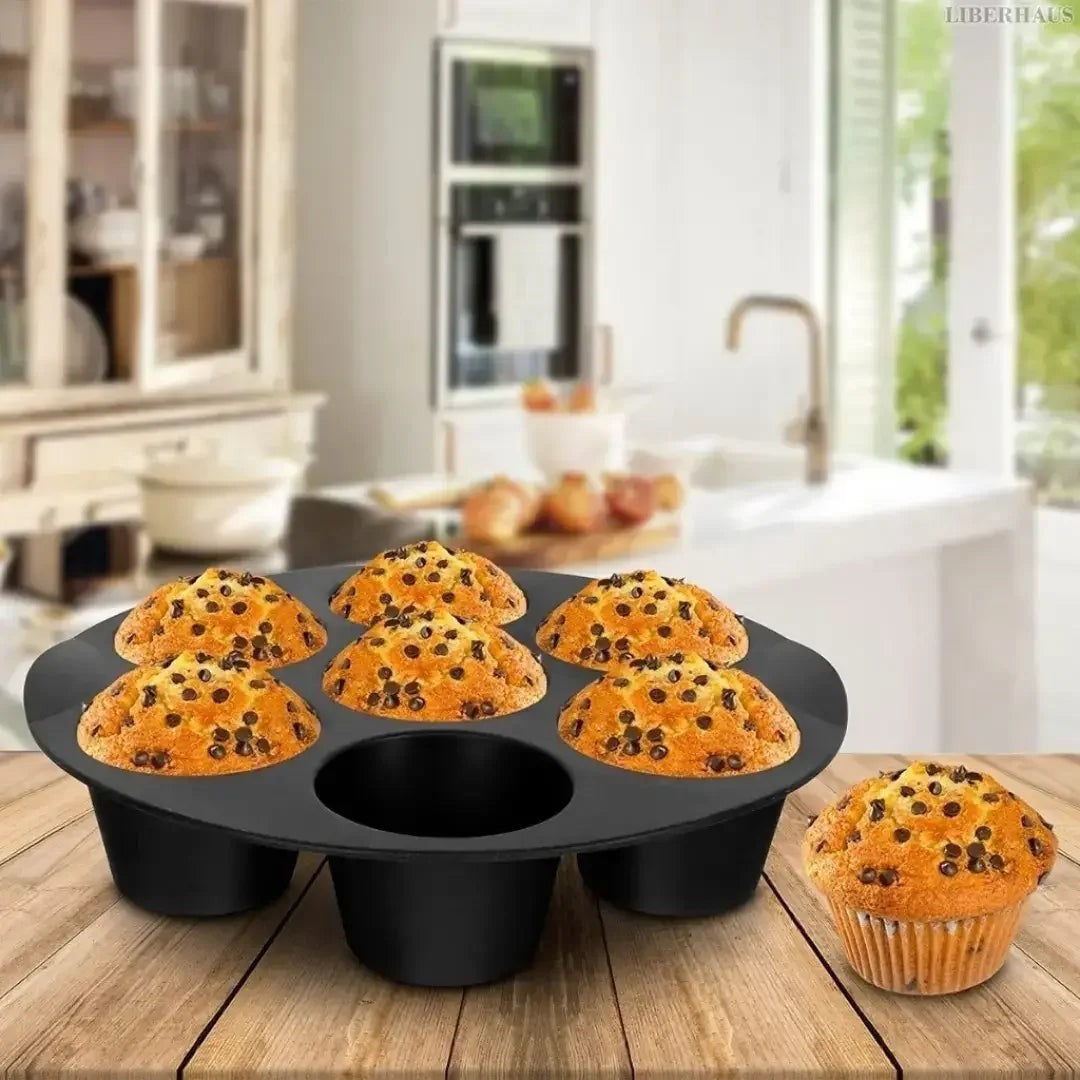 Forma de Silicone para air fryer com 7 Cavidades, 1 a 3 Unidades