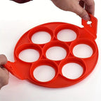 Forma de Silicone para Panquecas e Ovos com 7 Cavidades