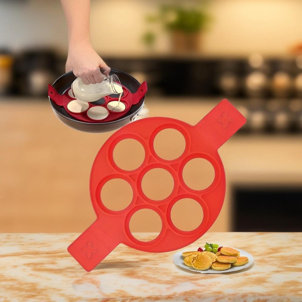 Forma de Silicone para Panquecas e Ovos com 7 Cavidades – foto 5