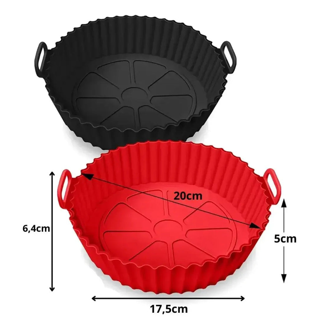 Forma de Silicone Reutilizável para air fryer 17 x 14 cm – foto 4