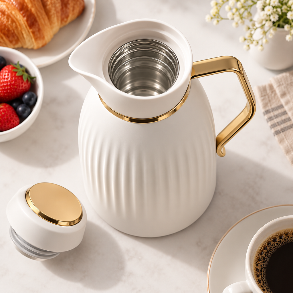 Garrafa Térmica 1 L com Tampa de Pressão para Café e Chá – foto 2