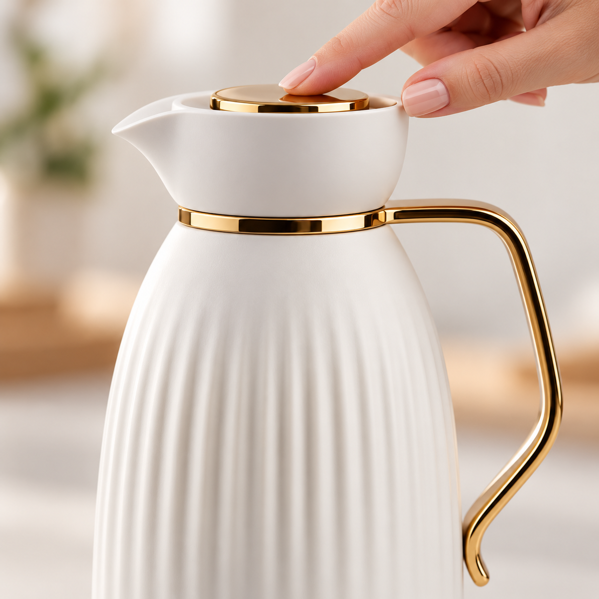 Garrafa Térmica 1 L com Tampa de Pressão para Café e Chá – foto 3