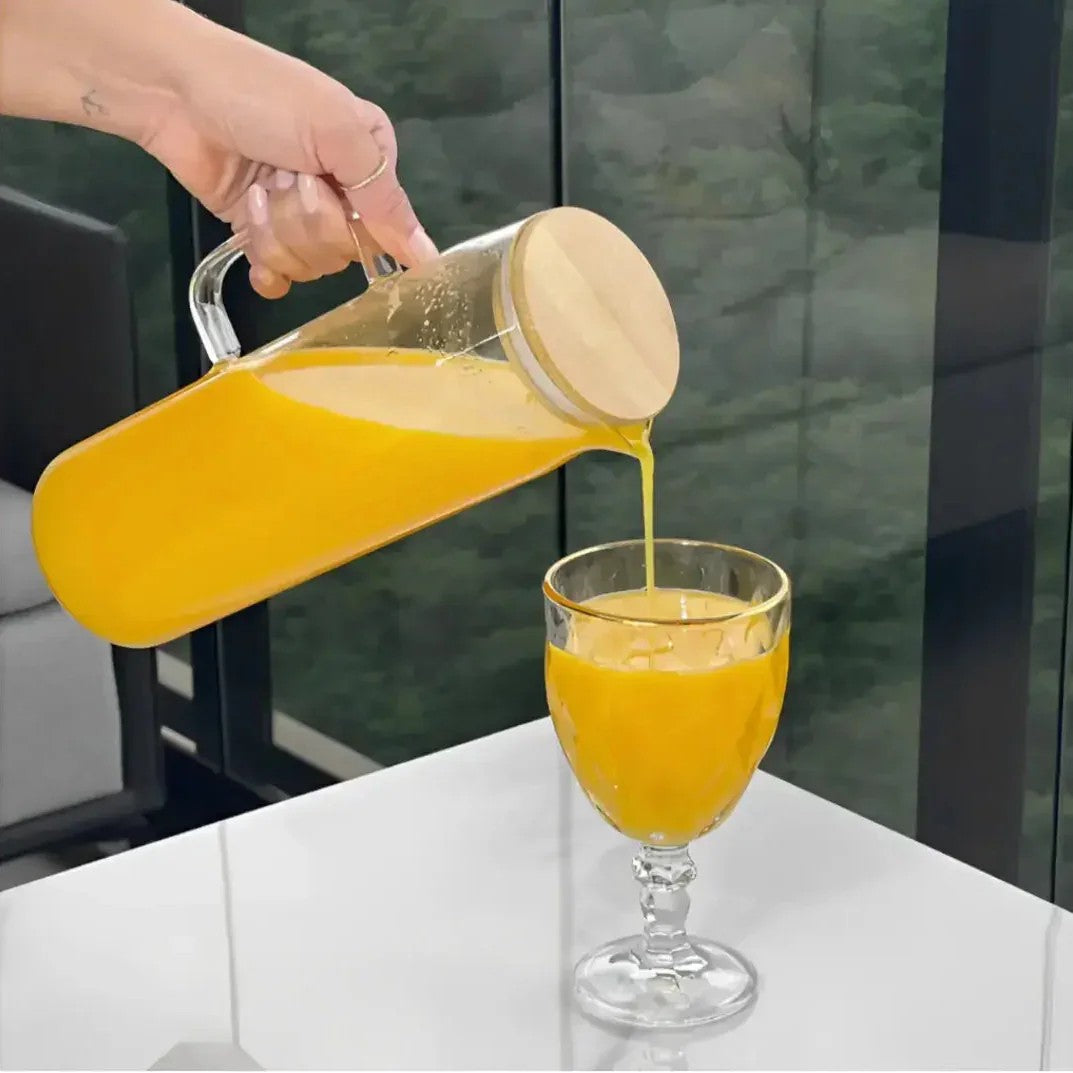 Jogo 6 Taças de Vidro Facetado com Borda Dourada 330 ml – foto 6