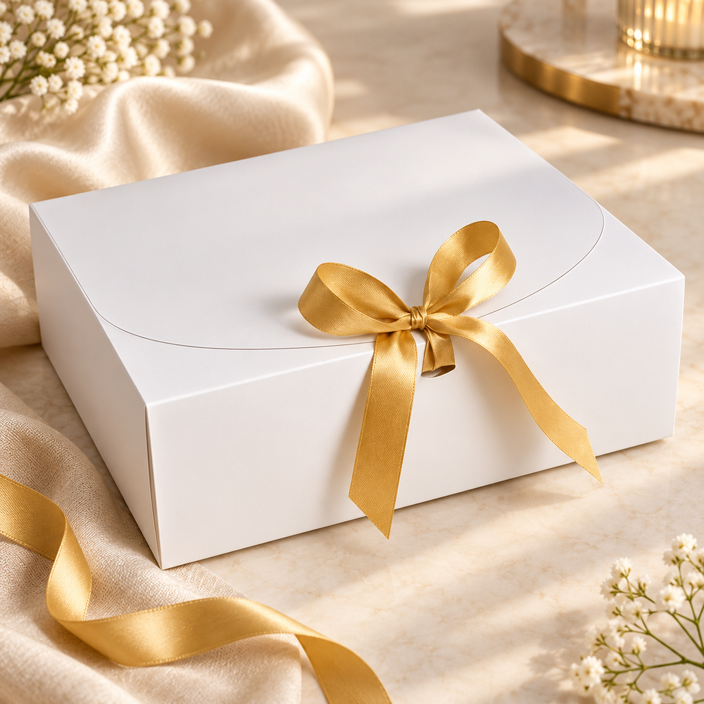 Kit 10 Caixas de Presente 25 x 20 x 8 cm com Fita de Cetim – foto 6