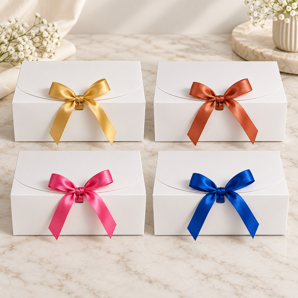 Kit 10 Caixas de Presente 25 x 20 x 8 cm com Fita de Cetim – foto 9