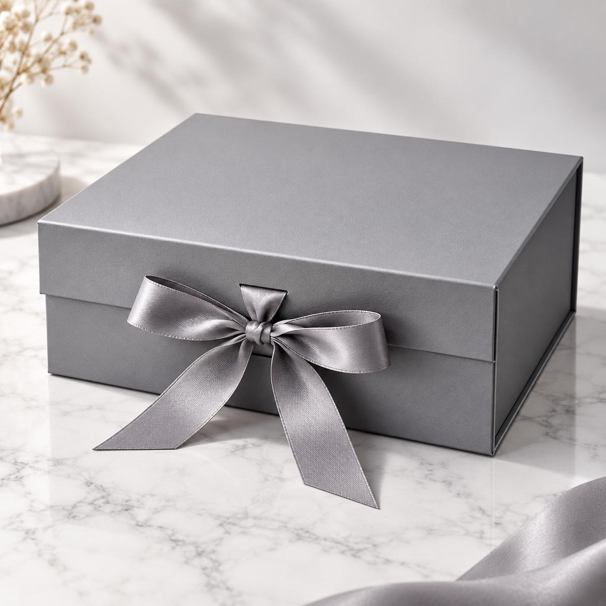Kit 2 Caixas de Presente Premium 20 x 18 x 8 cm com Fita de Cetim – foto 8