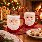 Kit 2 Canecas de Porcelana Papai Noel 3D 330 ml – foto 6