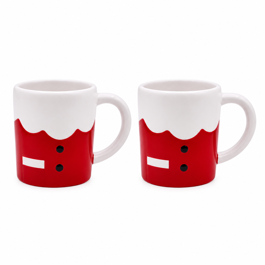 Kit 2 Canecas de Porcelana Papai Noel 3D 330 ml – foto 7