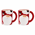 Kit 2 Canecas de Porcelana Papai Noel 3D 330 ml – foto 8