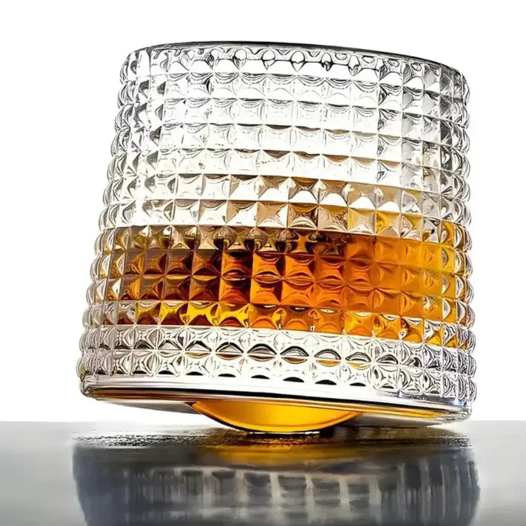 Kit 3 Copos de Whisky Giratórios de Vidro 150 ml