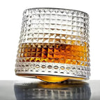 Kit 3 Copos de Whisky Giratórios de Vidro 150 ml