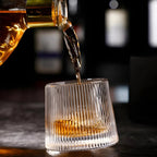Kit 3 Copos de Whisky Giratórios de Vidro Listrado – foto 2