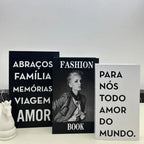 Kit 3 Livros Decorativos Porta-Objetos em Papel Reforçado – foto 4