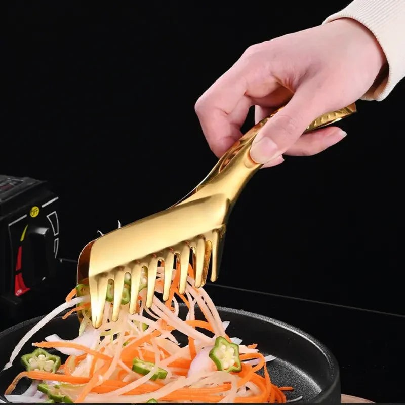 Kit 4 Utensílios de Servir em Aço Inox Dourado – foto 5