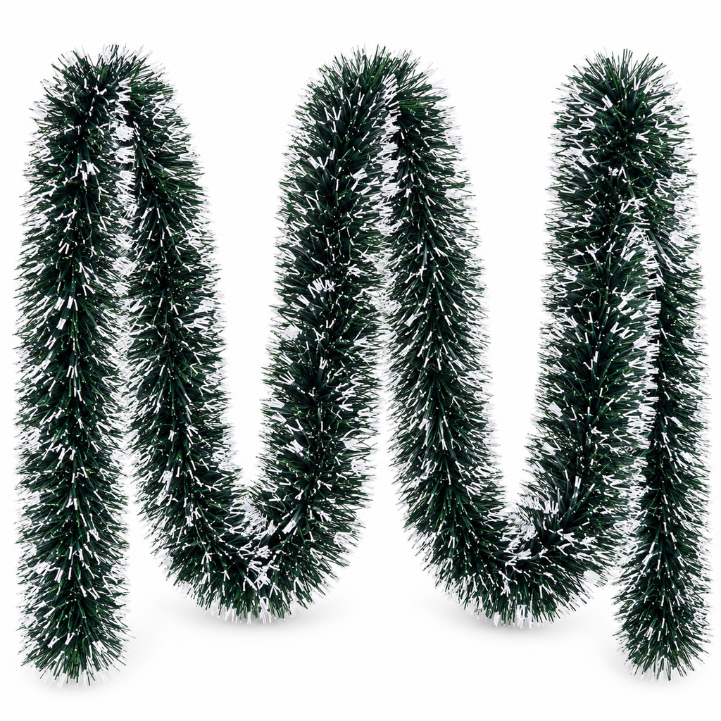 Kit 5 Festões de Natal Nevados 2 m (10 m no Total) – foto 6