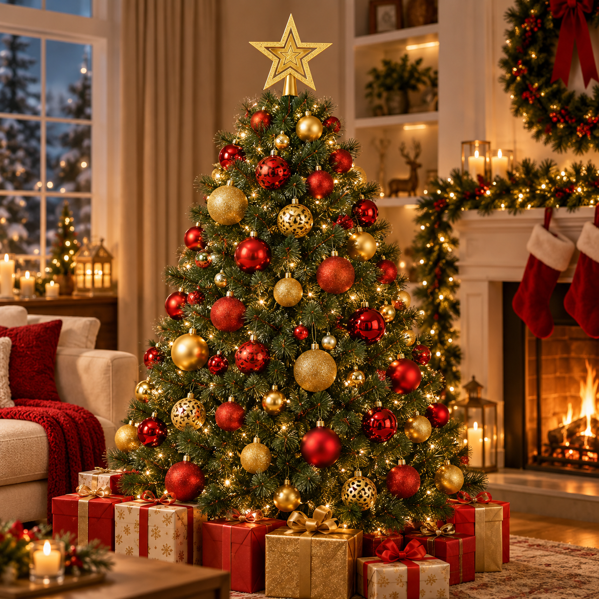 Kit Bolas de Natal Lisas, Foscas e com Glitter com Ponteira – foto 2