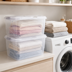 Kit Caixas Organizadoras Transparentes 34 L com Travas – foto 4