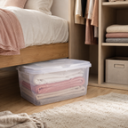 Kit Caixas Organizadoras Transparentes 34 L com Travas – foto 6