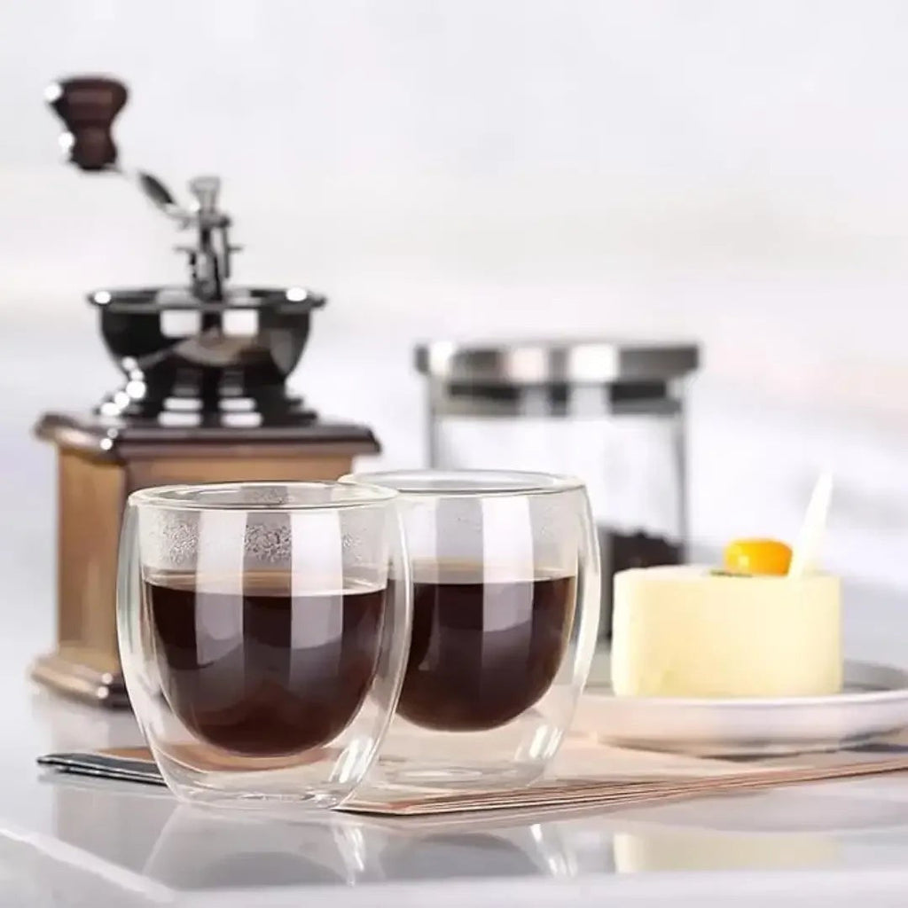 Kit Copos de Vidro Parede Dupla 100 ml para Café, 2, 4 ou 6 Unidades – foto 4