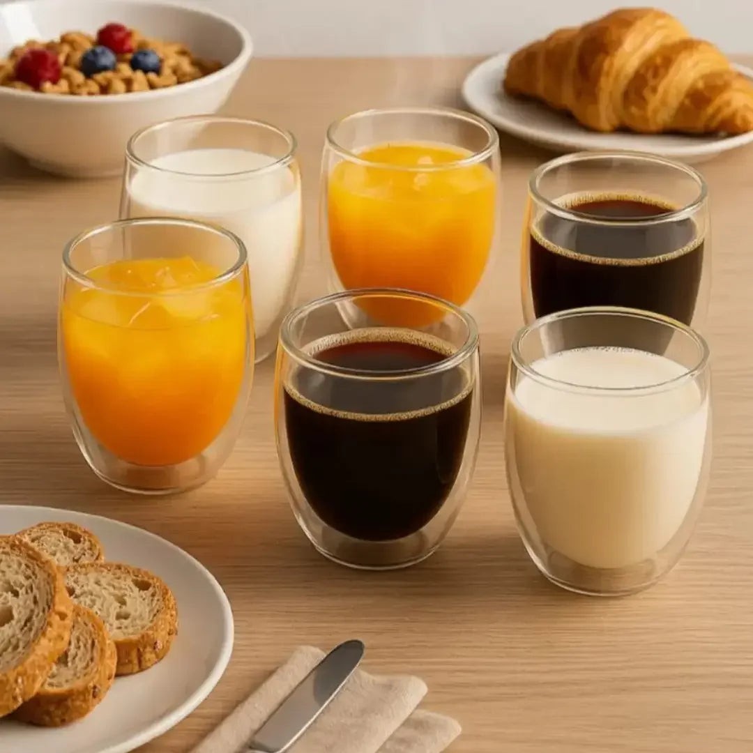 Kit Copos de Vidro Parede Dupla 100 ml para Café, 2, 4 ou 6 Unidades – foto 6