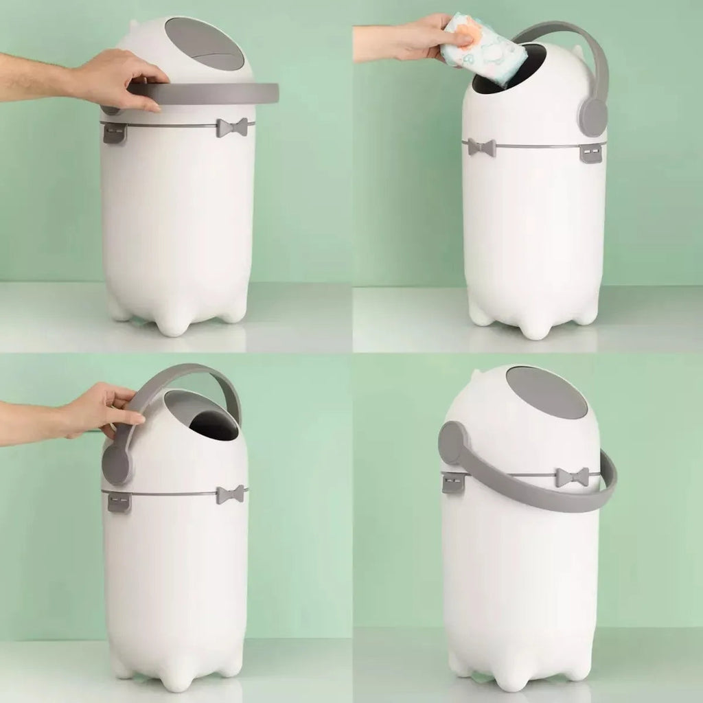 Lixeira Antiodor 10 L com Tampa Vedada para Fraldas – foto 2