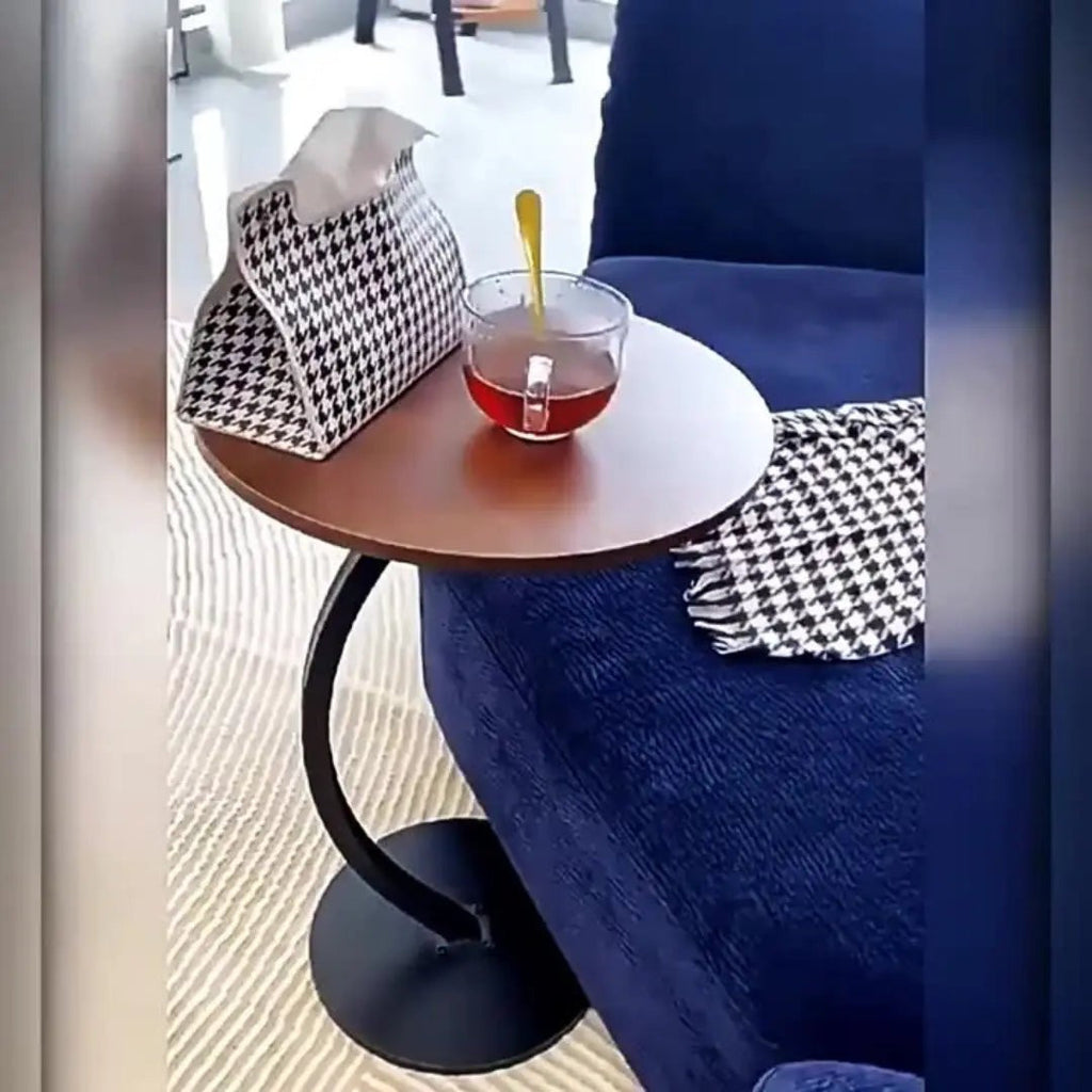 Mesa de Apoio para Sofá com Tampo de MDF e Estrutura de Ferro – foto 4