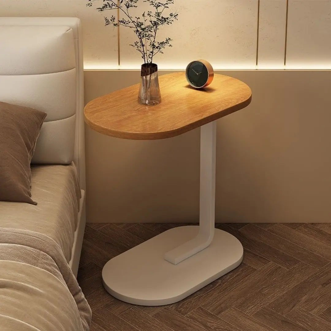 Mesa Lateral de Apoio em Ferro e MDF 60,5 cm para Sala e Quarto – foto 2