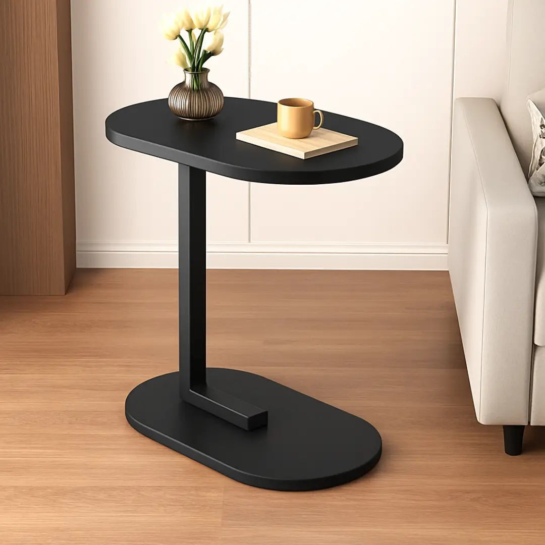 Mesa Lateral de Apoio em Ferro e MDF 60,5 cm para Sala e Quarto – foto 3