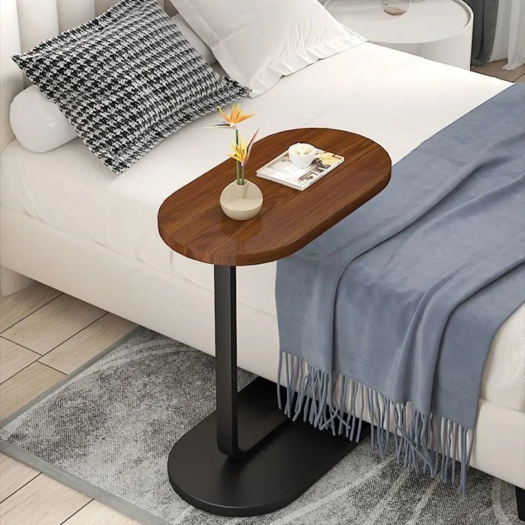 Mesa Lateral de Apoio em Ferro e MDF 60,5 cm para Sala e Quarto – foto 5