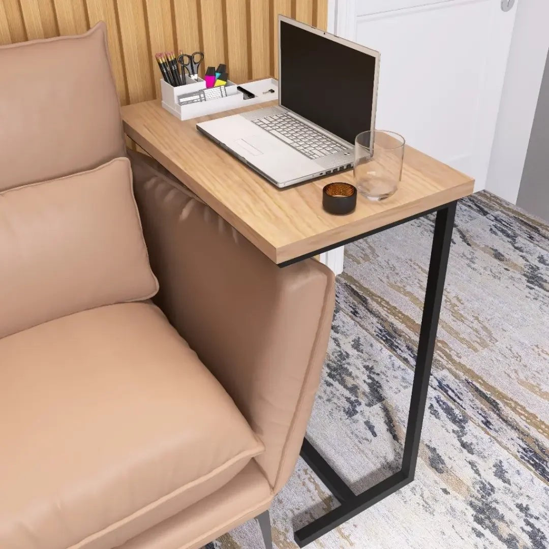 Mesa Lateral de Apoio para Sofá com Pés de Ferro 72 cm – foto 4