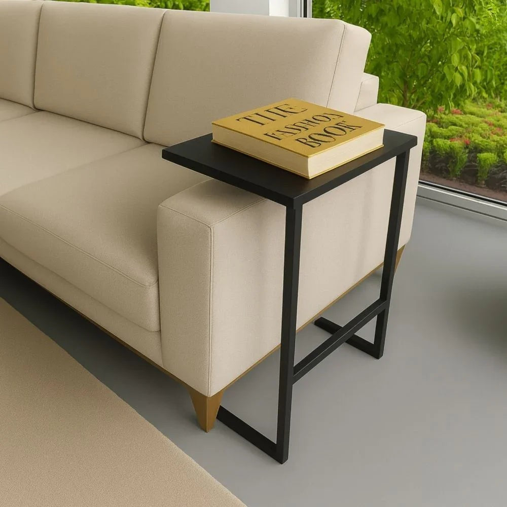 Mesa Lateral de Apoio para Sofá com Pés de Ferro 72 cm – foto 5