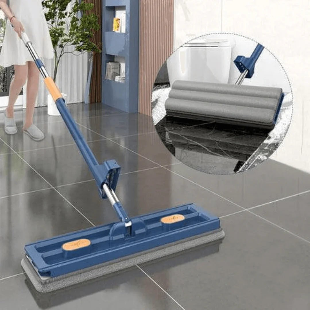Mop Flat 360° com Balde Retrátil de 18 L e 5 Refis de Microfibra – foto 2