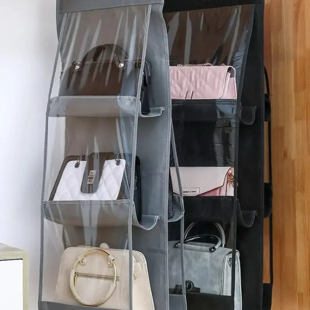 Organizador de Bolsas Suspenso com Cabide e 6 Divisórias – foto 4
