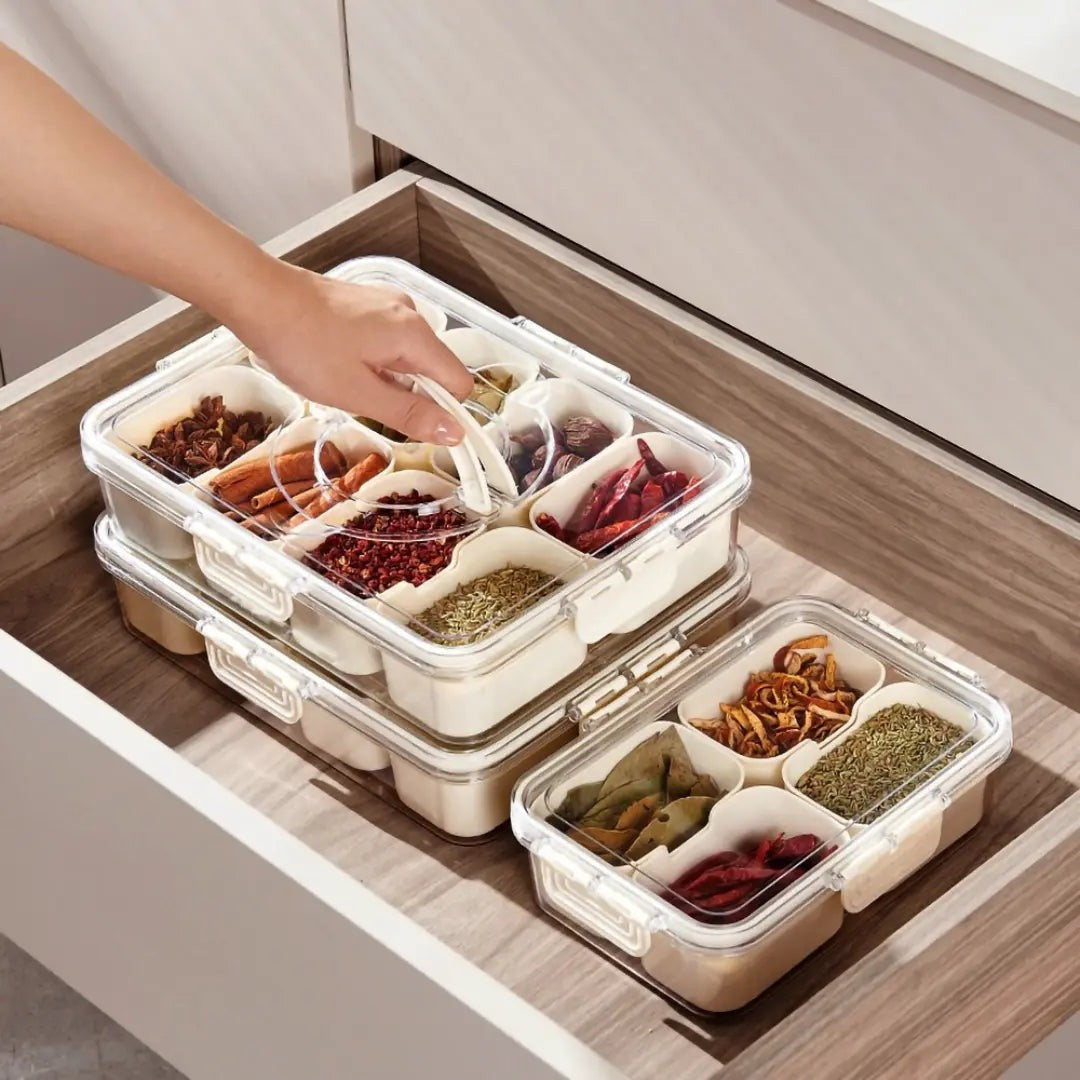 Organizador Hermético de Geladeira com 8 Divisórias 3,8 L – foto 2