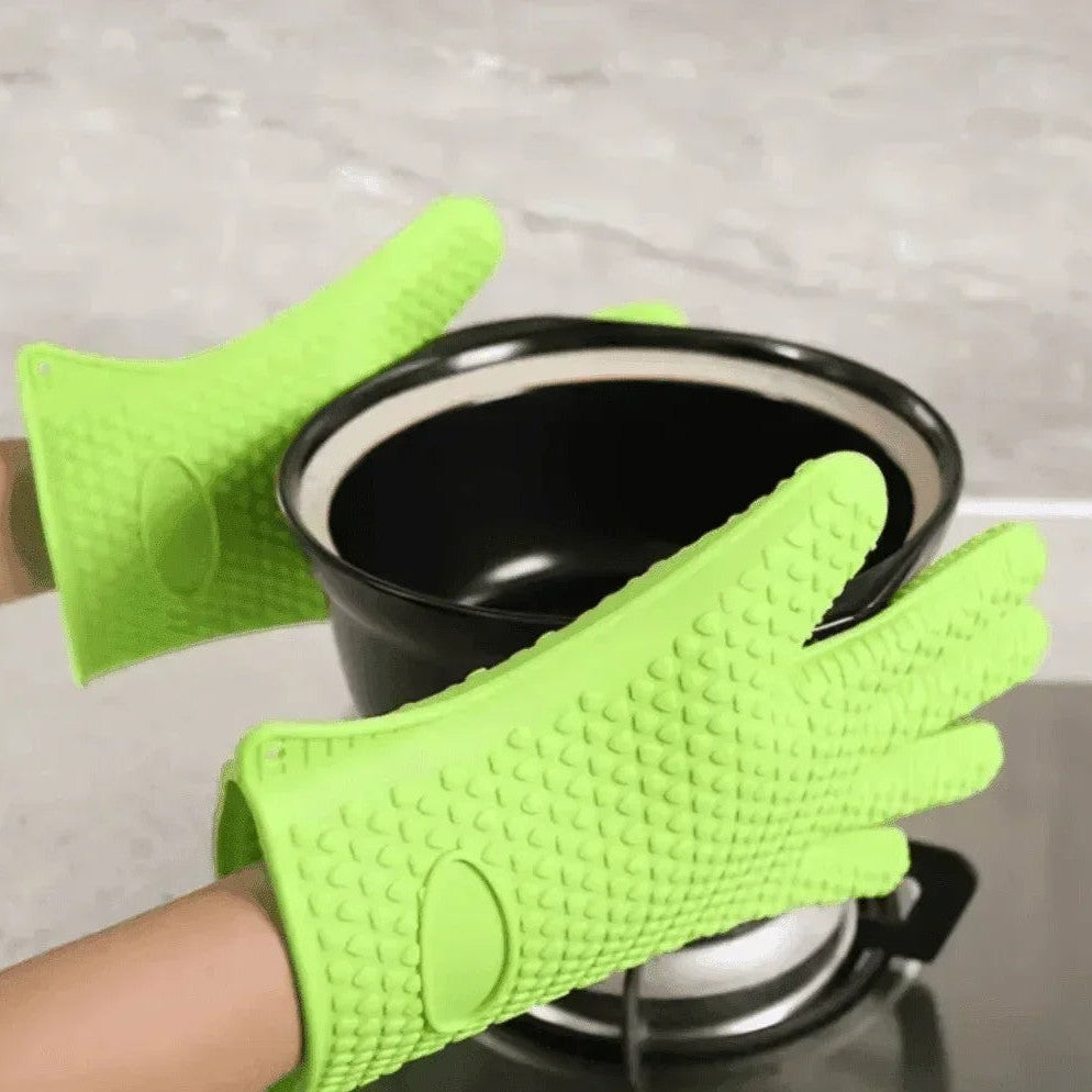 Par de Luvas Térmicas de Silicone para Forno e Churrasqueira – foto 2