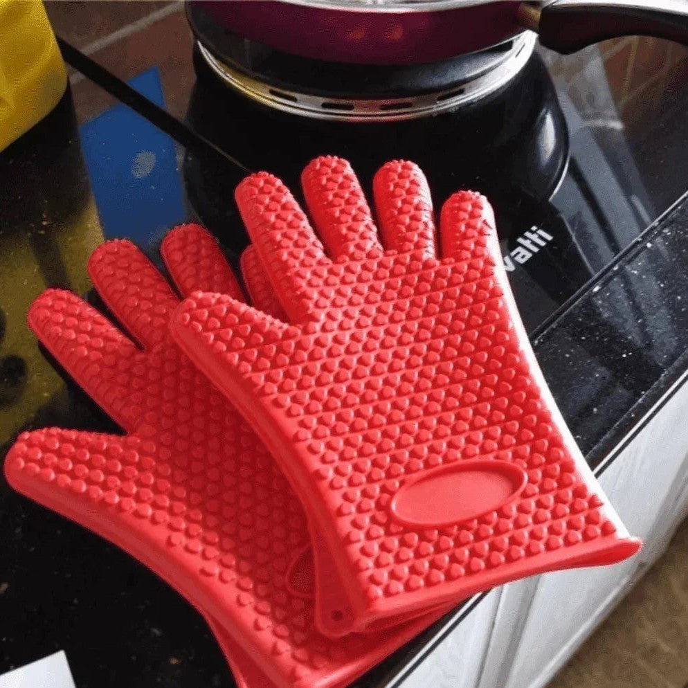 Par de Luvas Térmicas de Silicone para Forno e Churrasqueira – foto 7